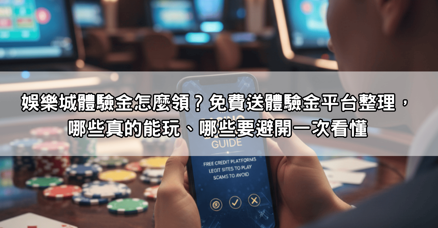 娛樂城體驗金怎麼領？免費送體驗金平台整理，哪些真的能玩、哪些要避開一次看懂