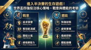 世界盃四強投注核心策略，戰意與體能的考驗