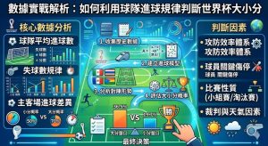 如何利用球隊進球規律判斷世界杯大小分