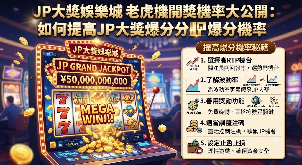 export-77 JP大獎娛樂城老虎機開獎機率大公開：如何提高JP大獎爆分機率