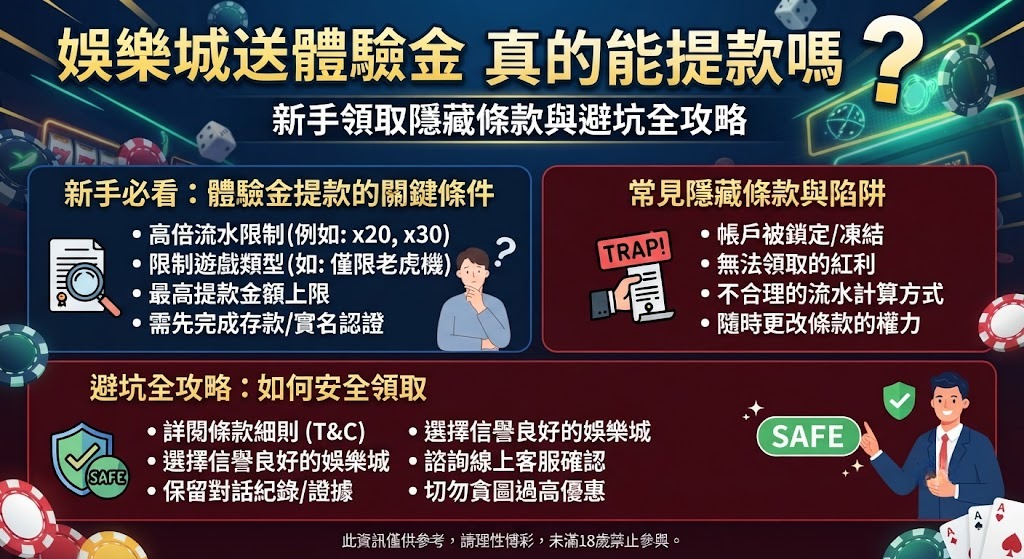 export-2026-08-26T150815.335 娛樂城送體驗金真的能提款嗎?新手領取隱藏條款與避坑全攻略