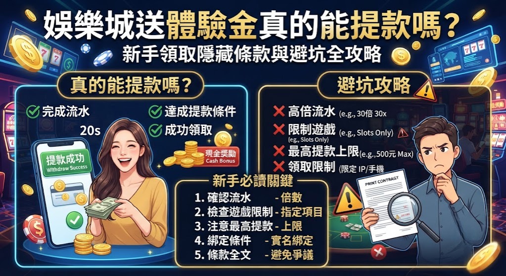 拿體驗金前必看！學會這幾招關鍵技巧